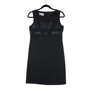 Yves Cossette Depeche mode women's sleeveless little black sheath dress 6P‎
